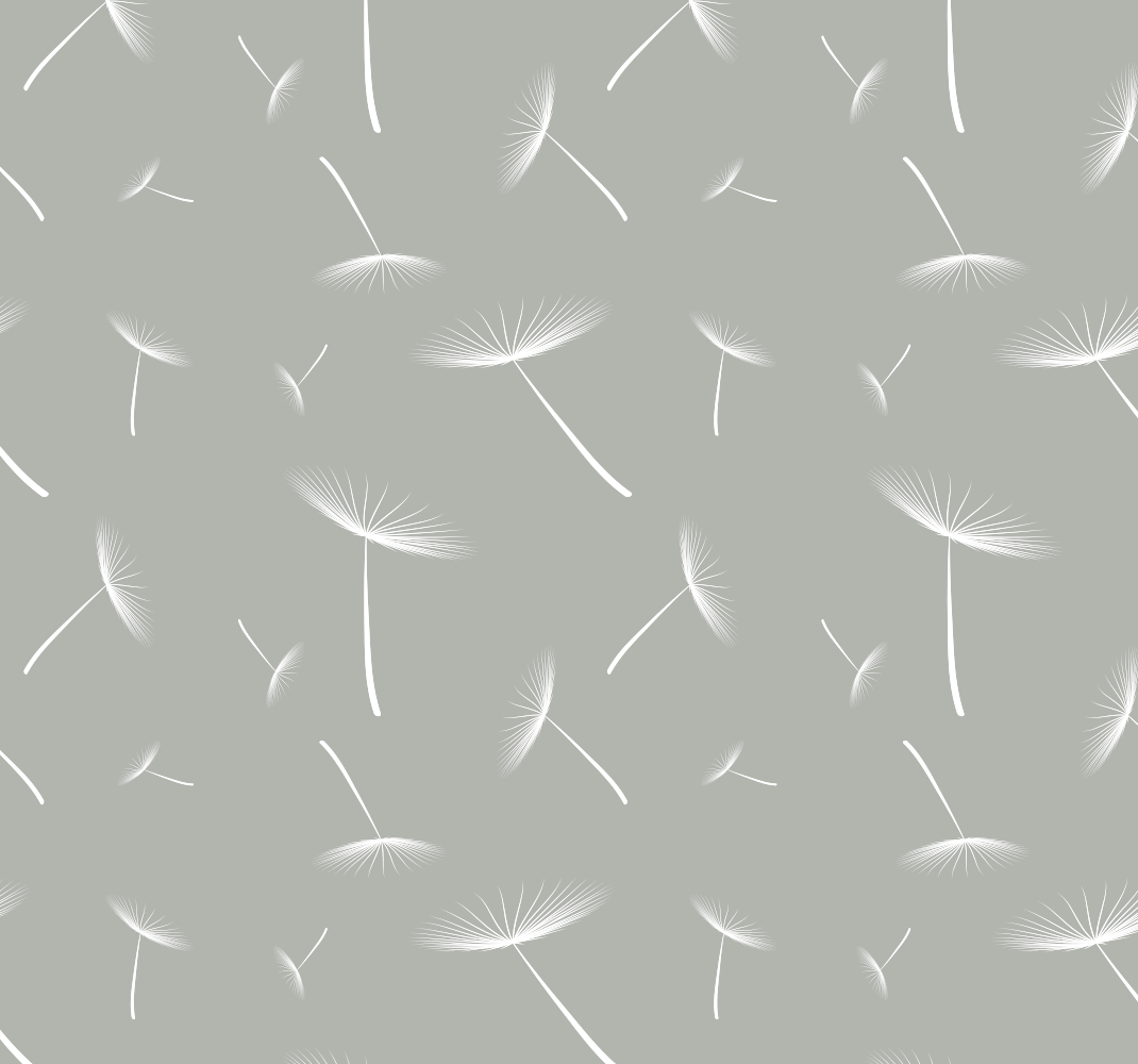 Alfombra vinílica dormitorio flores gris claras - TenVinilo