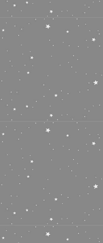 Alfombra vinílica dormitorio estrellas blancas sobre gris - TenVinilo