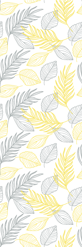 Alfombra vinílica dormitorio hojas de pantone - TenVinilo