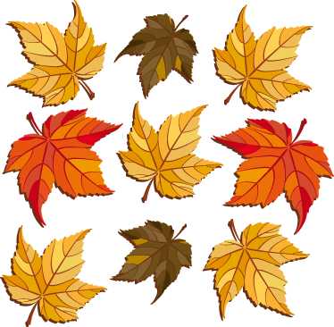 Alfombra vinílica naturaleza hojas de otoño - TenVinilo