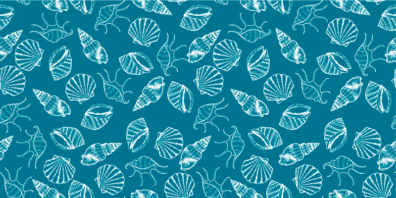 Alfombra vinílica naturaleza estilo conchas - TenVinilo