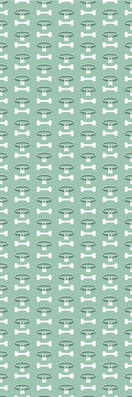 Alfombra vinílica dormitorio diseño de perros brillantes - TenVinilo