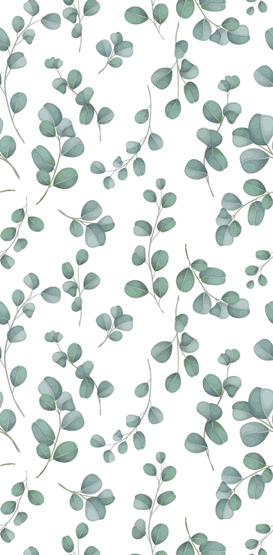 Alfombra vinílica dormitorio patrón floral acuarela - TenVinilo