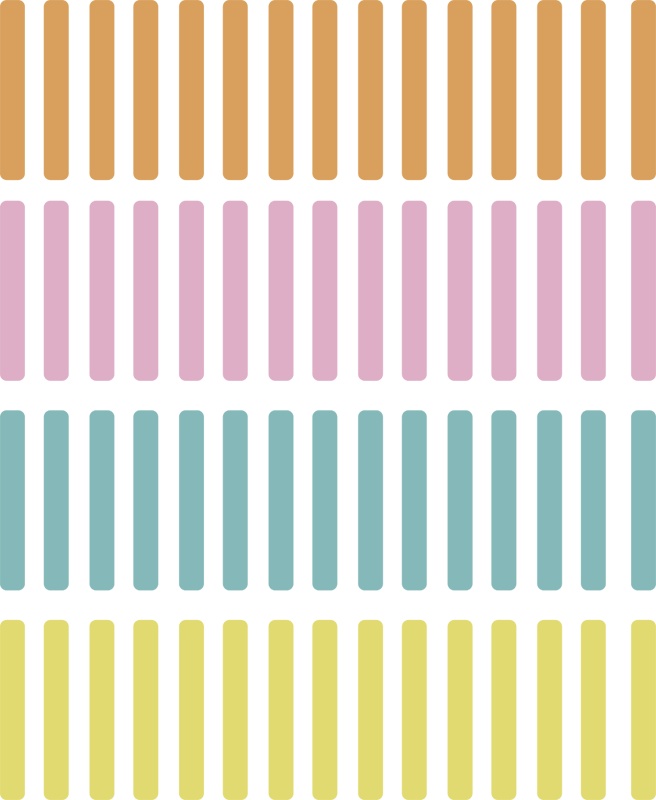 Alfombra de vinilo geométrica y pegatinas confeti - TenVinilo