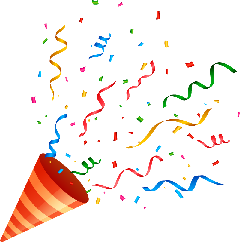 Alfombra de vinilo geométrica confeti de celebración - TenVinilo