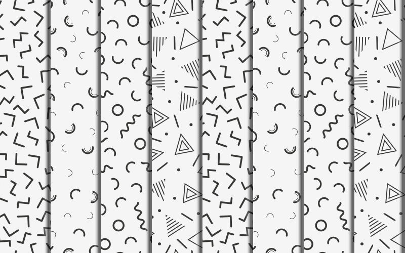 Alfombra de vinilo geométrica formas geométricas retro - TenVinilo