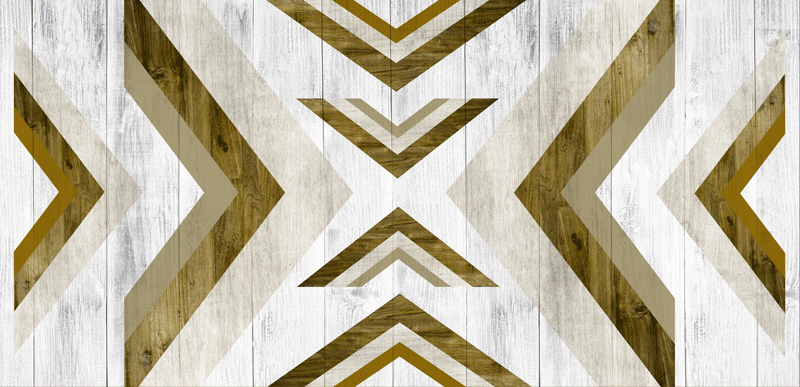 Alfombra de vinilo geométrica para escritorio estructurado - TenVinilo