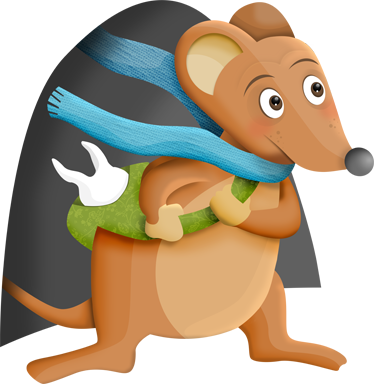 Alfombra de vinilo infantil ratón de los dientes - TenVinilo