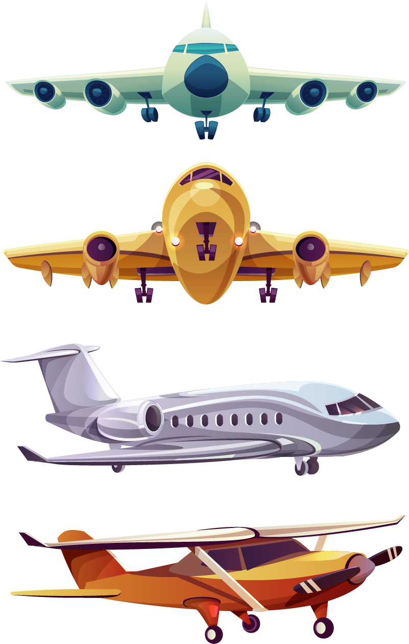 Alfombra de vinilo infantil pack de aviones frontal - TenVinilo