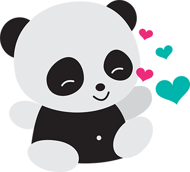 Alfombra de vinilo infantil oso panda encantador - TenVinilo