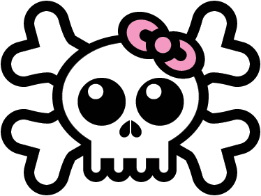 Alfombra de vinilo infantil calavera con cinta - TenVinilo