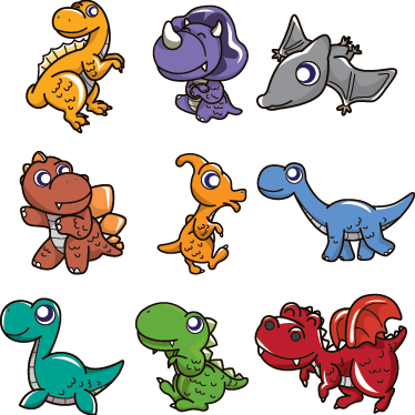 Alfombra de vinilo infantil dinosaurios bebés - TenVinilo