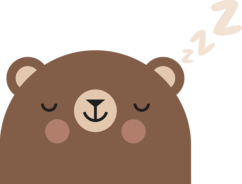 Alfombra de vinilo infantil oso para cama infantil - TenVinilo