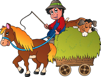 Alfombra de vinilo infantil caballo mecedor con carrito - TenVinilo