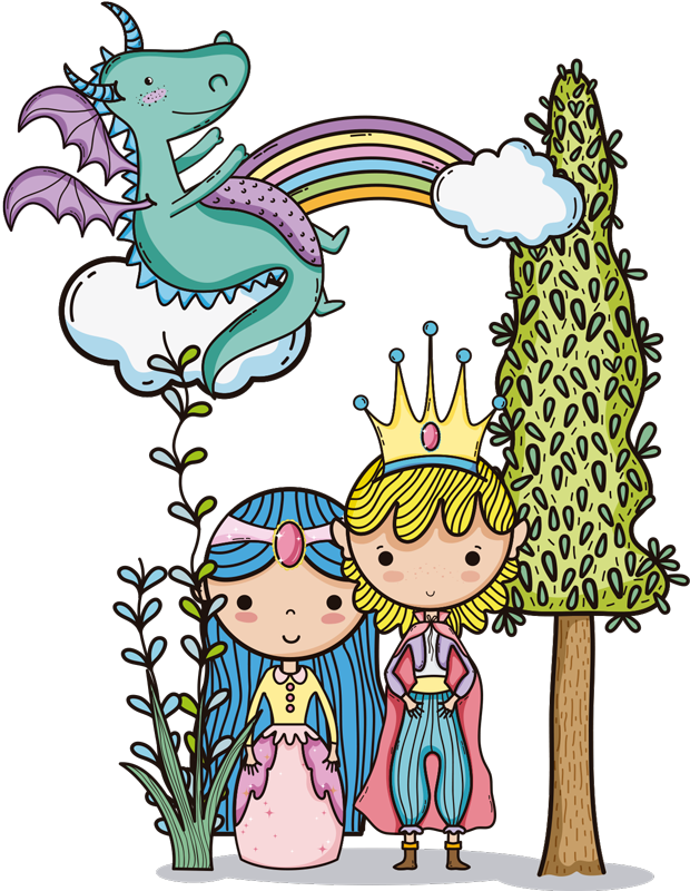 Alfombra de vinilo infantil mundo mágico - TenVinilo