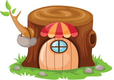 Alfombra de vinilo infantil casa del baúl - TenVinilo