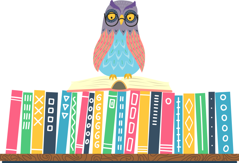 Alfombra vinílica dormitorio búho de dibujos con gafas - TenVinilo