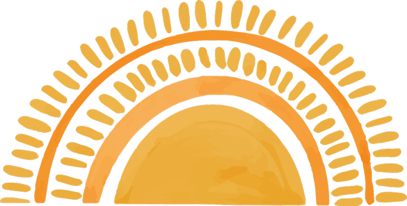 Alfombra vinílica dormitorio sol amarillo dibujado - TenVinilo