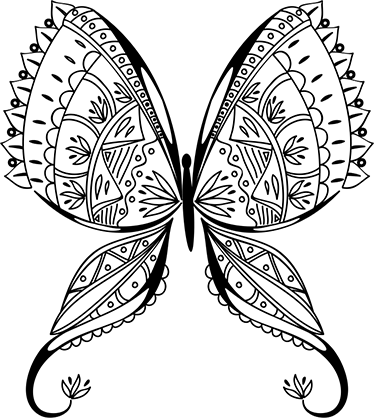 Alfombra vinílica dormitorio mariposa elegante - TenVinilo