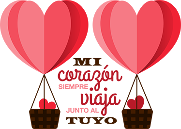 Alfombra vinílica dormitorio mi corazón viaja contigo - TenVinilo