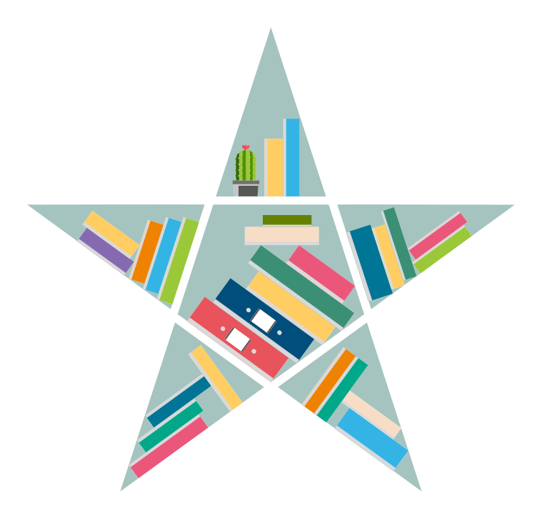 Alfombra de vinilo infantil lector de estrellas - TenVinilo