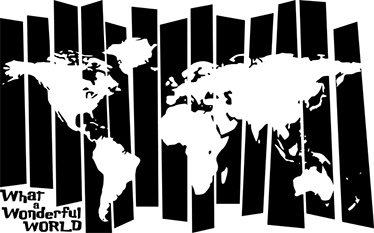 Alfombra de vinilo mapamundi mapa del mundo retro - TenVinilo