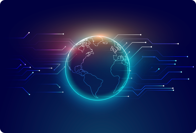 Alfombra de vinilo mapamundi mapa mundial geométrico - TenVinilo
