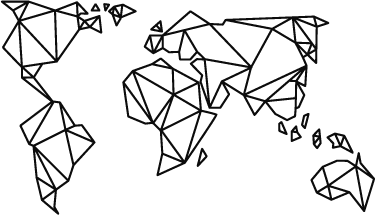 Alfombra de vinilo mapamundi origami - TenVinilo