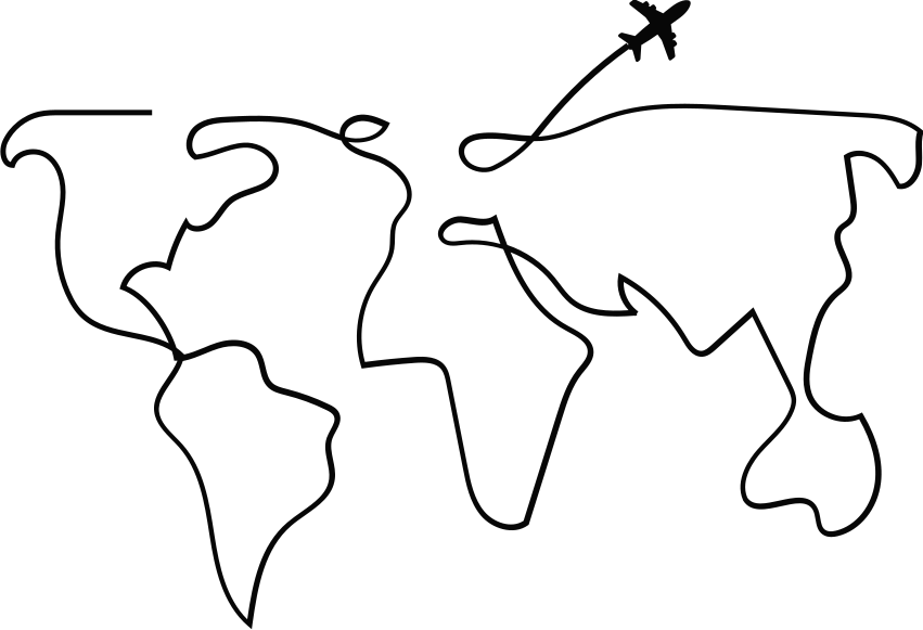 Alfombra de vinilo mapamundi plano mundial - TenVinilo