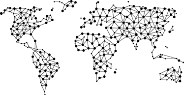 Alfombra de vinilo mapamundi redes - TenVinilo