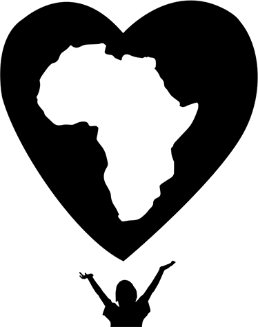 Alfombra de vinilo mapamundi corazón de África - TenVinilo
