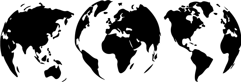 Alfombra de vinilo mapamundi 3 mapas de la tierra - TenVinilo