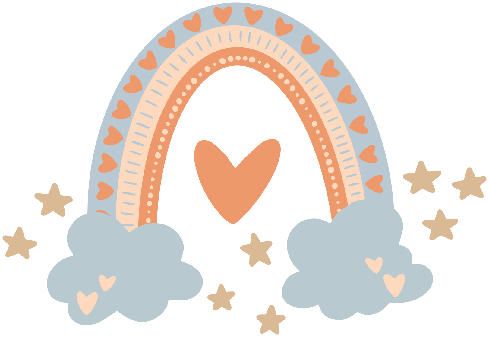 Alfombra de vinilo infantil colores pastel arcoíris - TenVinilo