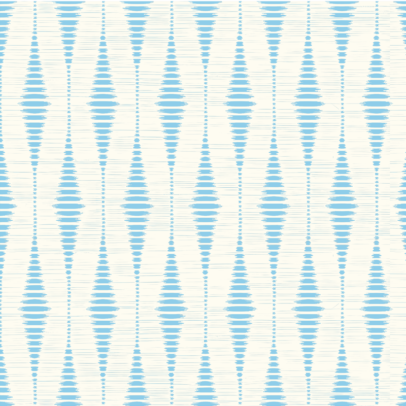 Alfombra de vinilo geométrica azul claro ikat - TenVinilo