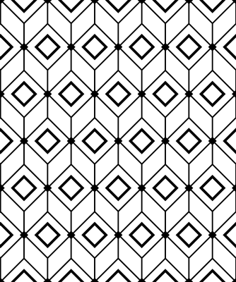 Alfombra de vinilo geométrica elementos de diamante modernos - TenVinilo