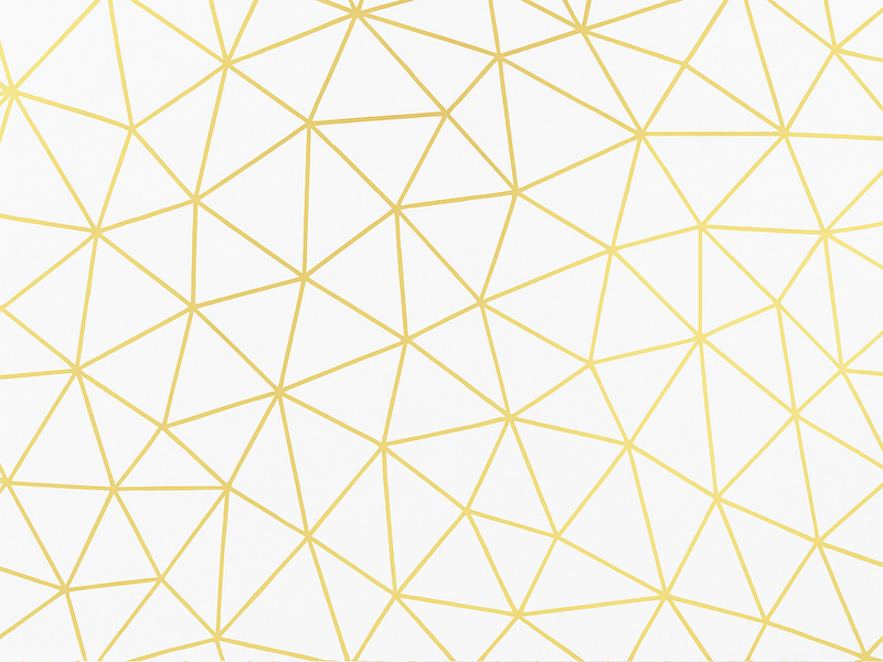 Alfombra de vinilo geométrica prisma mosaico dorado - TenVinilo