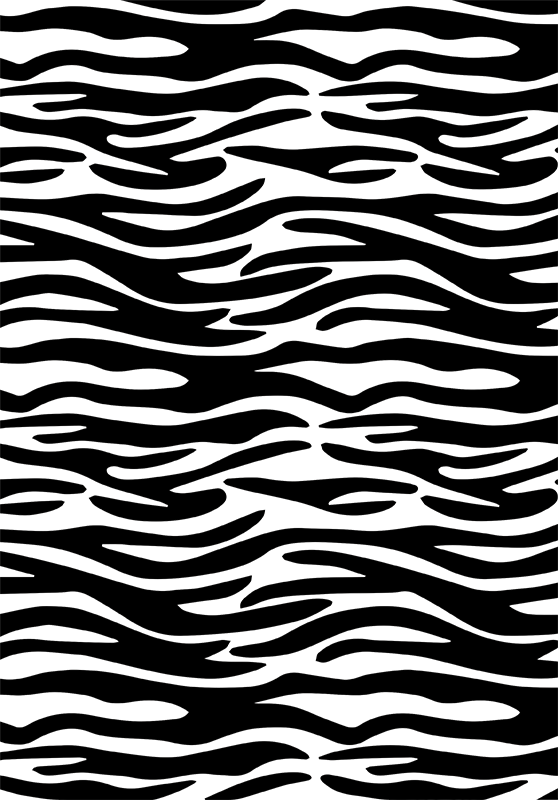 Alfombra vinílica baño estampado cebra ducha - TenVinilo