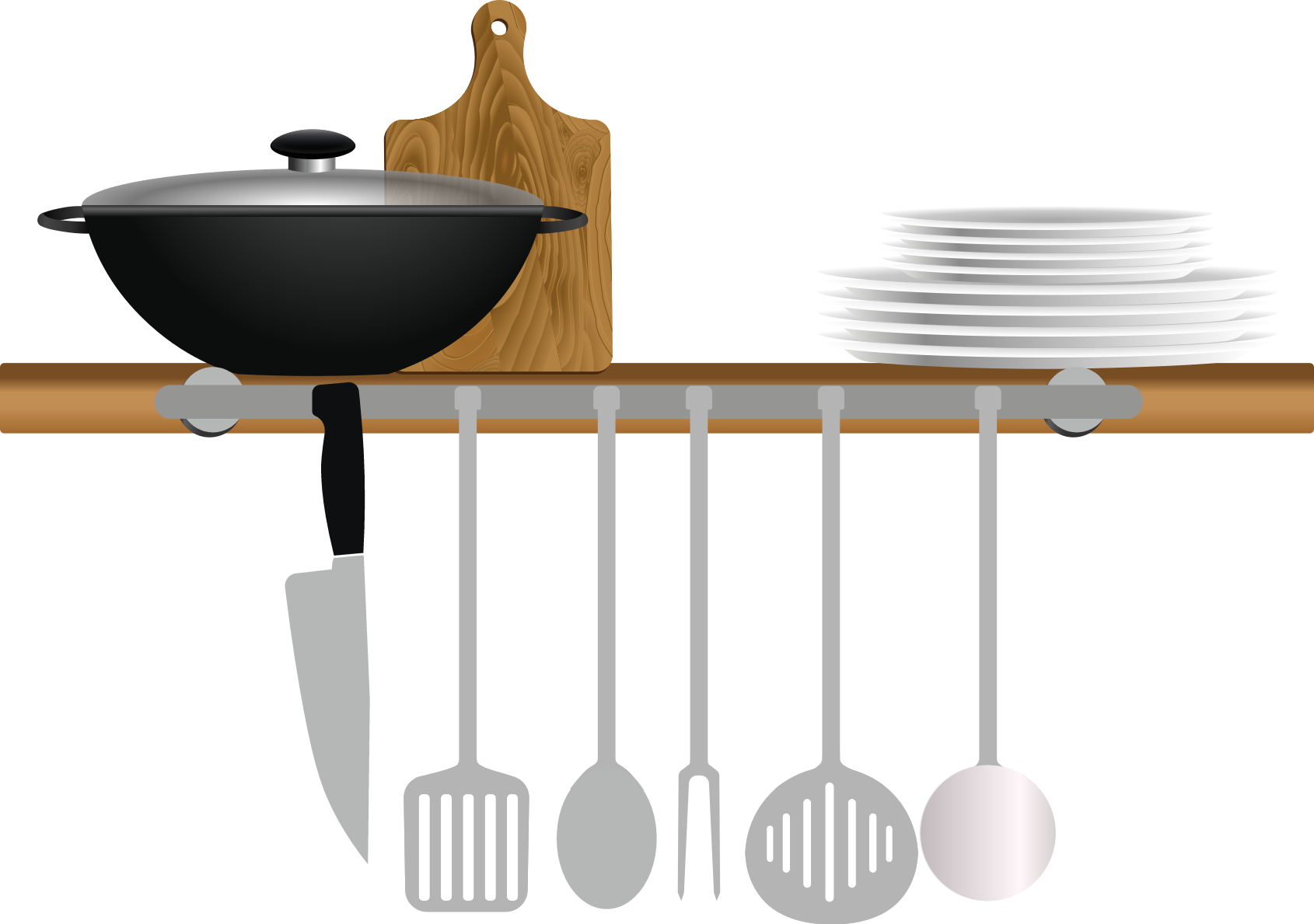 Alfombra vinílica cocina escurridor de platos y cuencos - TenVinilo
