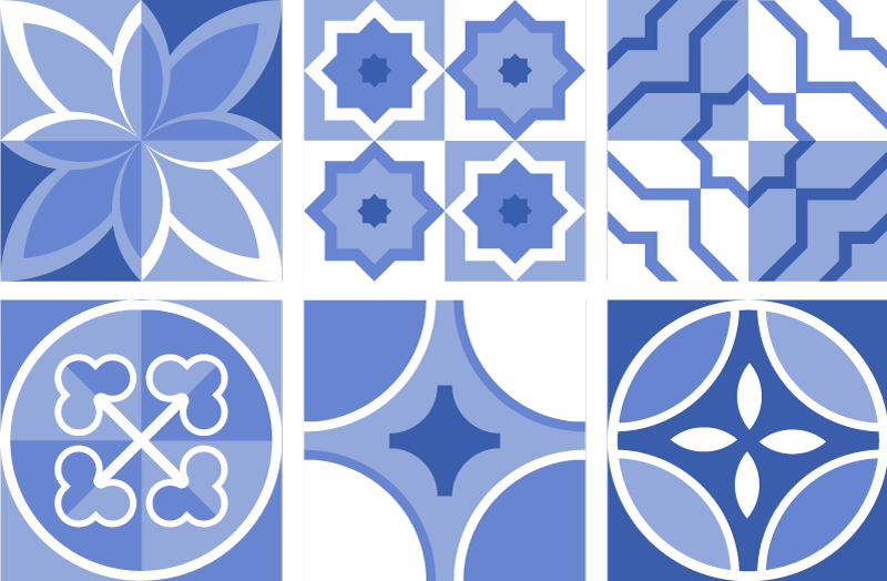 Alfombra vinílica cocina azulejos cindito - TenVinilo