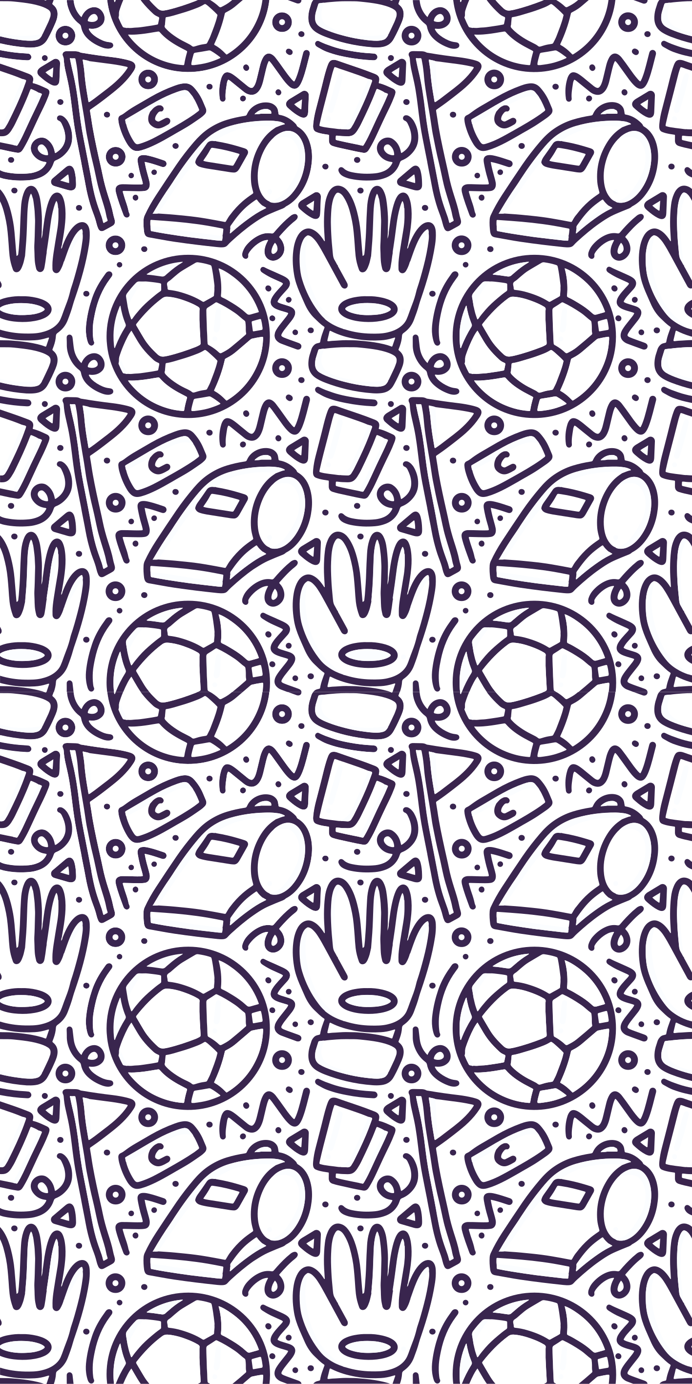 Alfombra vinílica dormitorio diseño deportivo doodle - TenVinilo