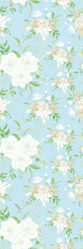 Alfombra vinílica dormitorio estilo floral salvaje - TenVinilo