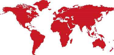 Alfombra vinílica dormitorio mapa mundial líneas rojas - TenVinilo