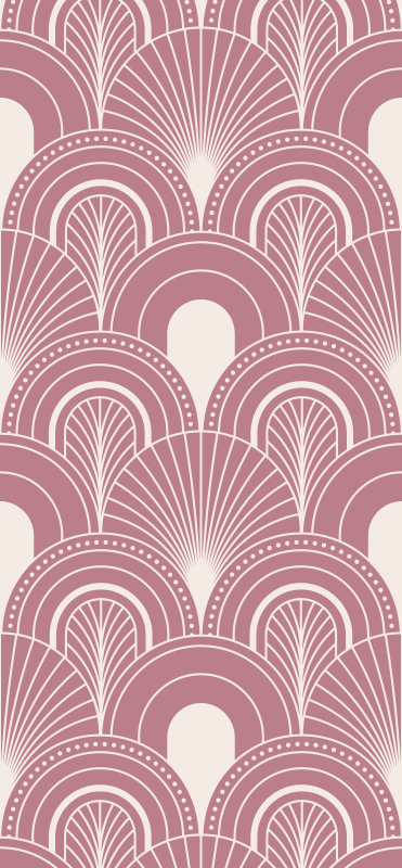 Alfombra vinílica oficina estilo decorativo arco rosa dorado - TenVinilo