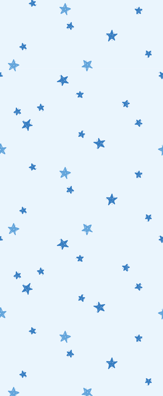 Alfombra vinílica nórdica estampado estrellas azules - TenVinilo