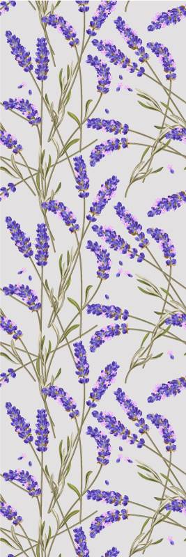 Alfombra vinílica naturaleza diseño lavanda provenzal - TenVinilo