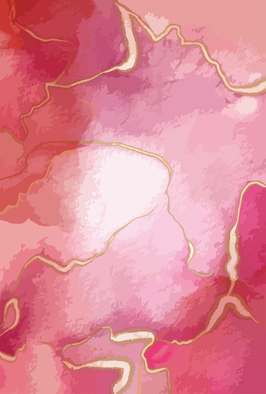 Alfombras vinílicas modernas efecto mármol rosa y oro - TenVinilo