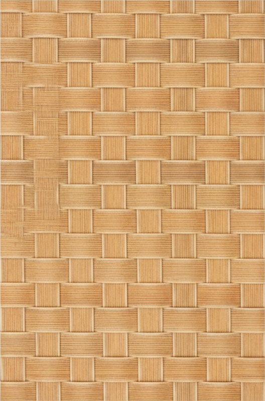 Alfombra vinílica imitación patrón de mimbre natural - TenVinilo