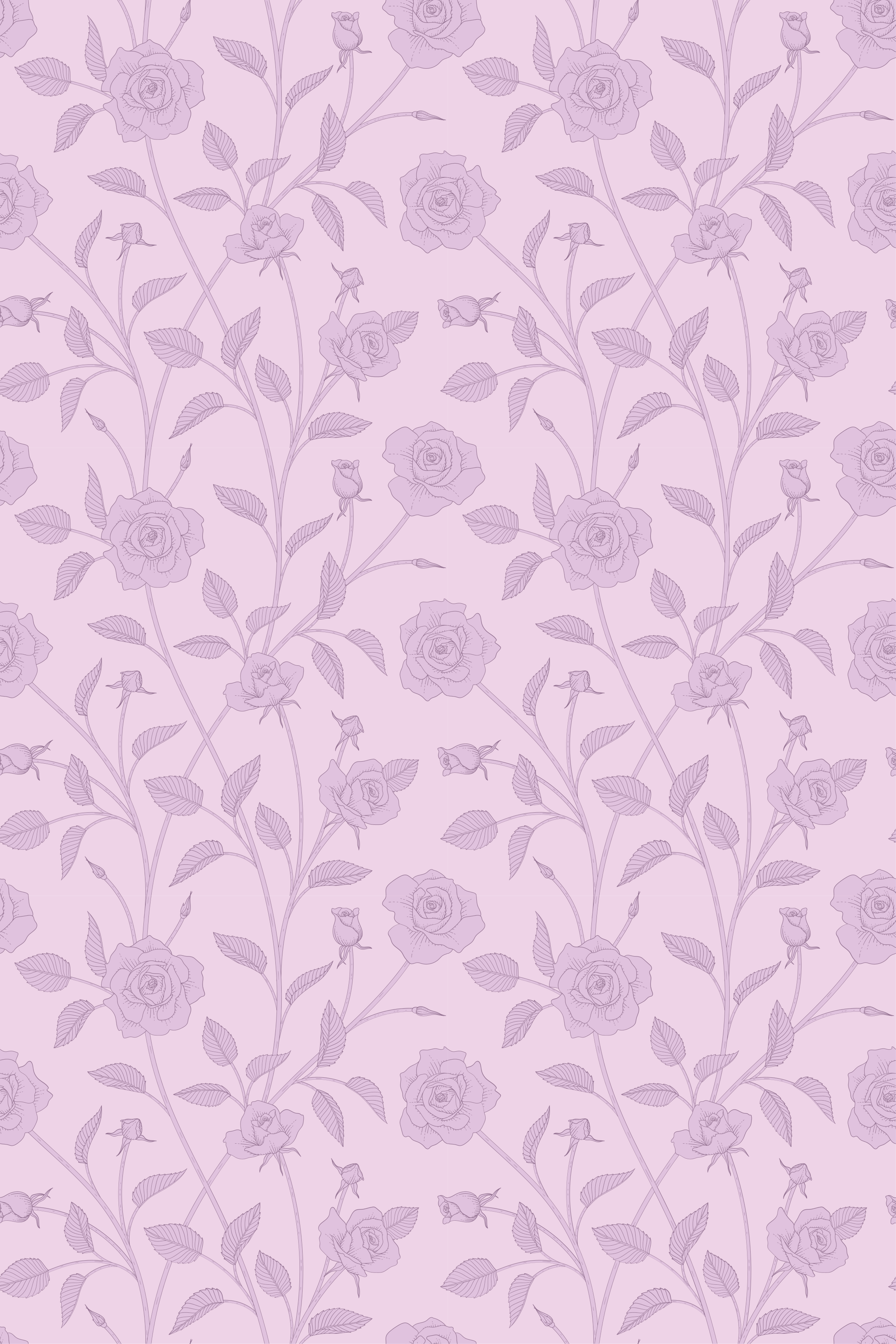 Alfombra vinílica vintage rosas vintage en óleo púrpura - TenVinilo