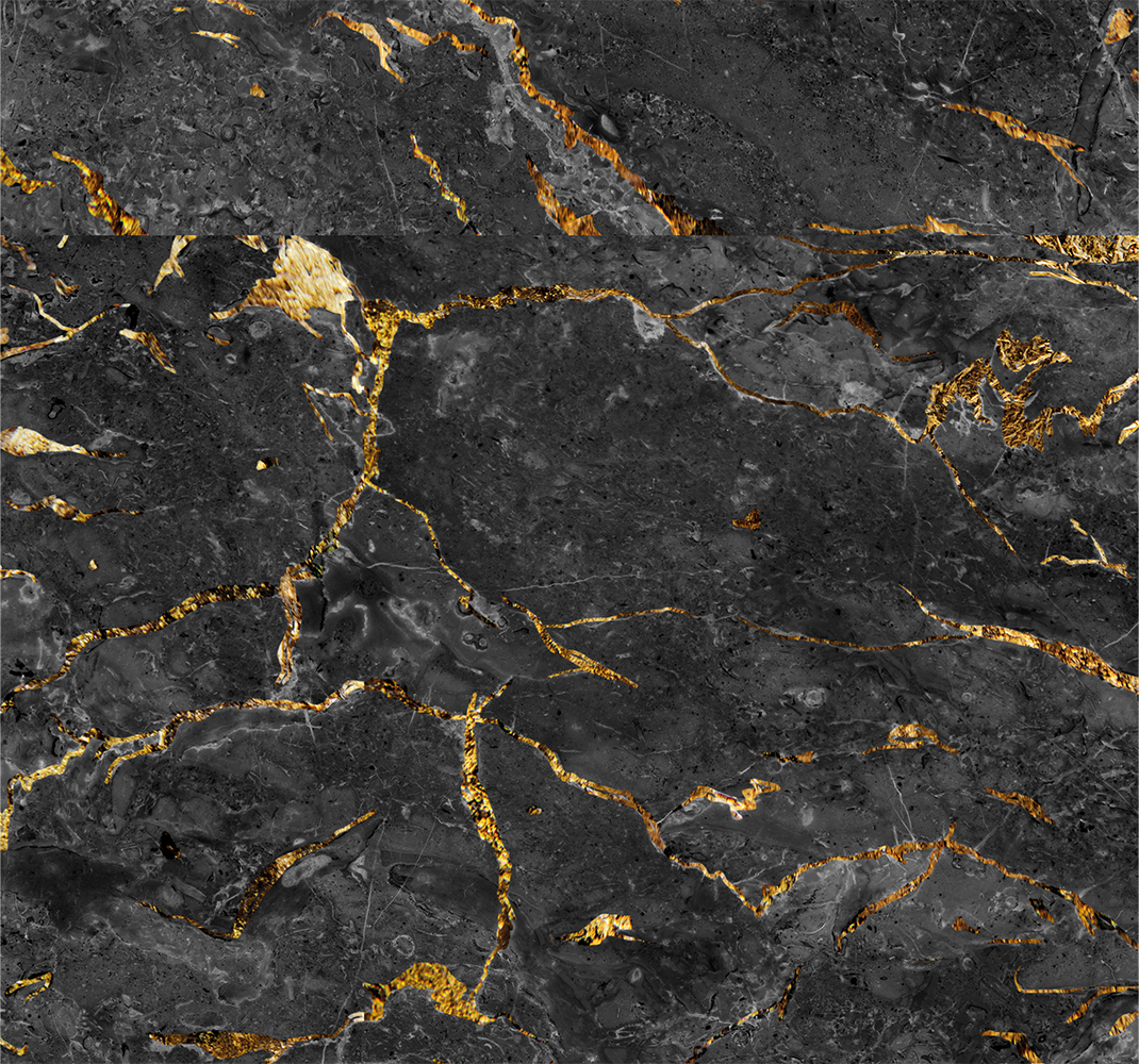 Alfombra vinílica imitación mármol negro dorado - TenVinilo