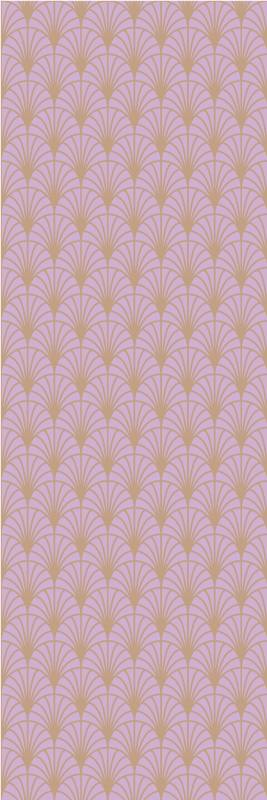 Alfombra vinílica vintage escamas rosa y oro - TenVinilo